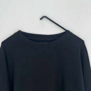 Made For Italic Black Crewneck Long Sleeve Sweater